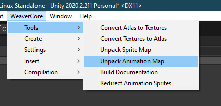 Unpack Animation Map